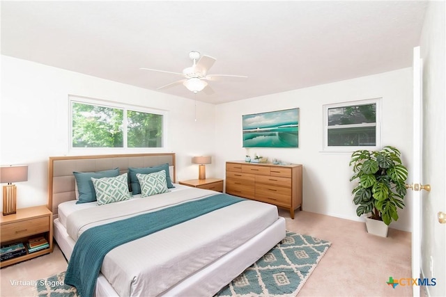 907 S Terrace St, Temple, TX 76501 - carpeted bedroom featuring ceiling fan