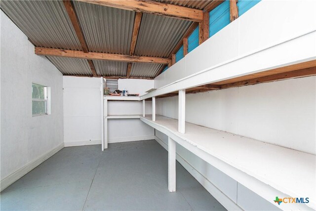 view of storage
