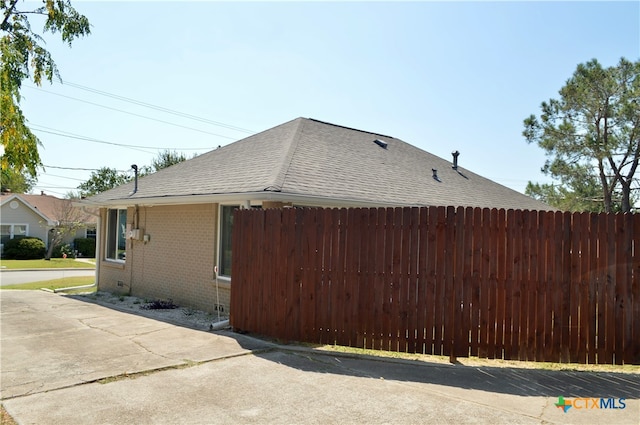 view of home's exterior