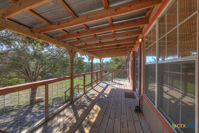 view of wooden terrace