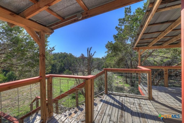 view of wooden terrace