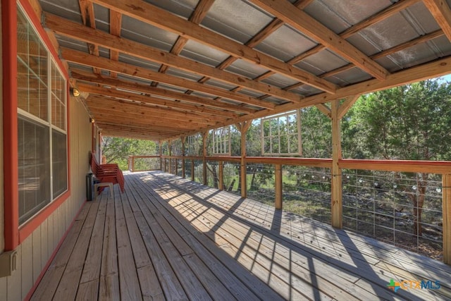 view of wooden terrace