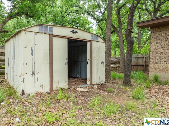 view of outbuilding