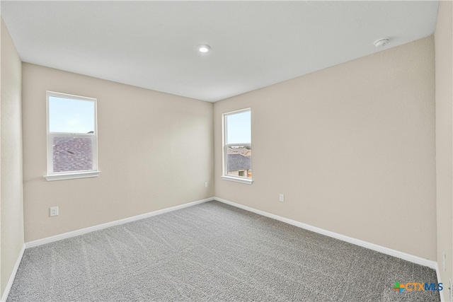 view of carpeted empty room