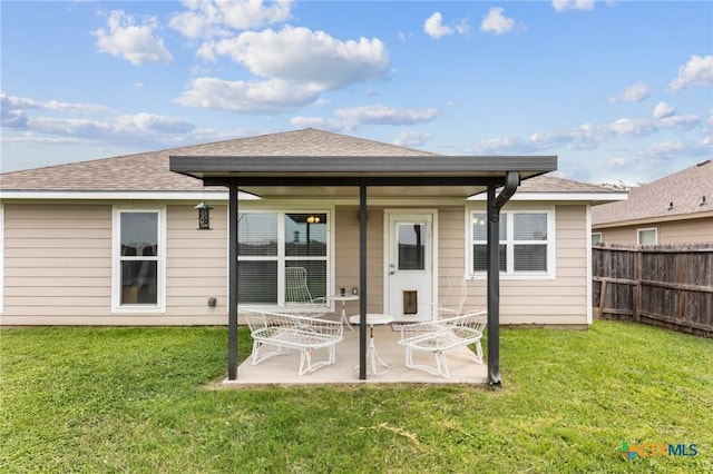 7831 Redbrush, Temple, TX 76502 - rear view of property with a patio area and roof with shingles