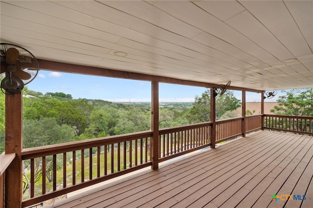 95 Mission Dr, New Braunfels, TX 78130 - wooden deck featuring a view of trees