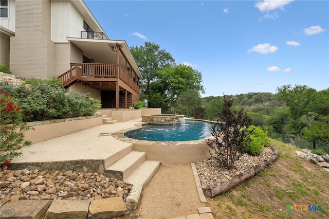 95 Mission Dr, New Braunfels, TX 78130 - view of pool featuring fence, a patio, and a fenced in pool
