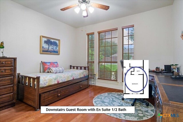 1800 Bluffwood Pl, Round Rock, TX 78665 - bedroom with light wood-style floors