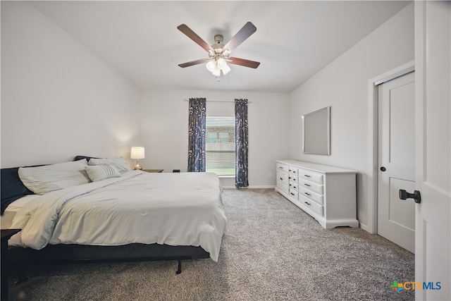 711 Saddlehorn Dr, Temple, TX 76502 - bedroom featuring carpet floors, ceiling fan, and baseboards