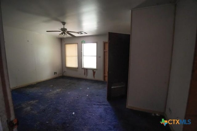626 E Wallace St, Gonzales, TX 78629 - empty room with ceiling fan