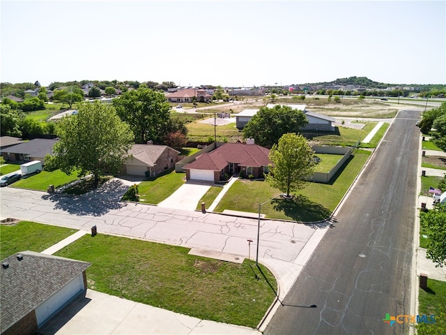 aerial perspective of suburban area