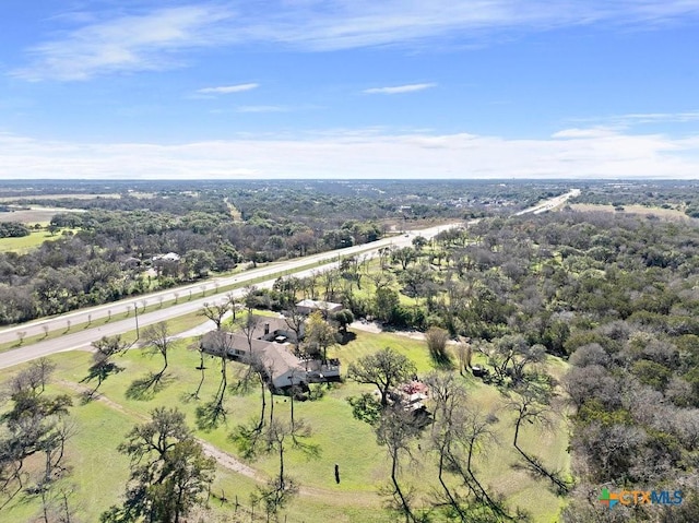 aerial view featuring a rural view