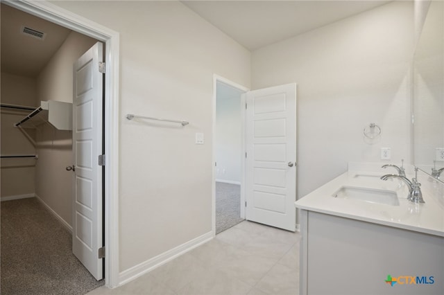 bathroom featuring vanity