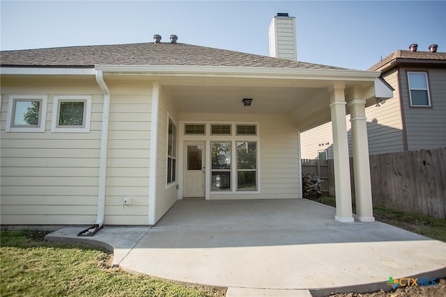 back of house featuring a patio area