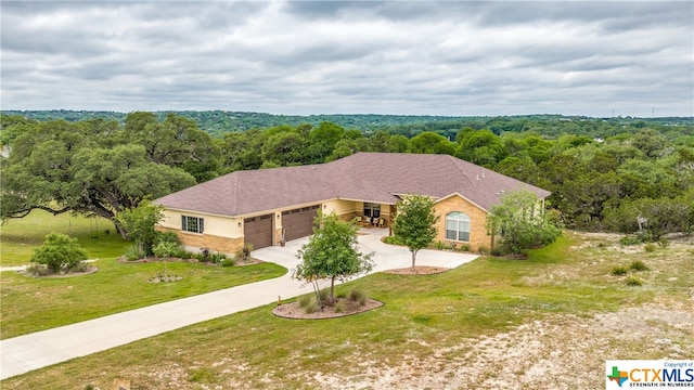 birds eye view of property