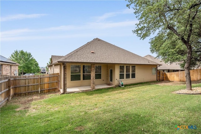 5208 Siltstone Loop, Killeen, TX 76542 - back of property with a patio and a shingled roof