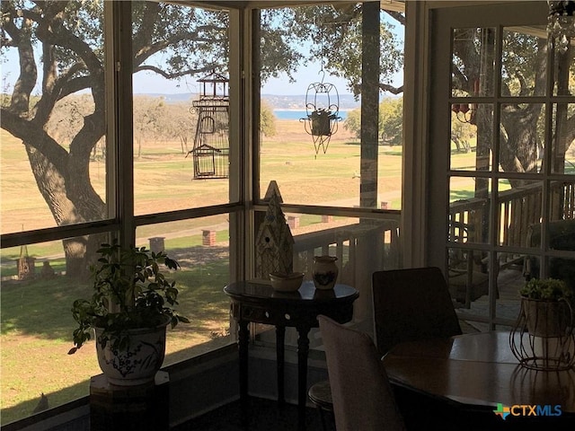 view of sunroom / solarium