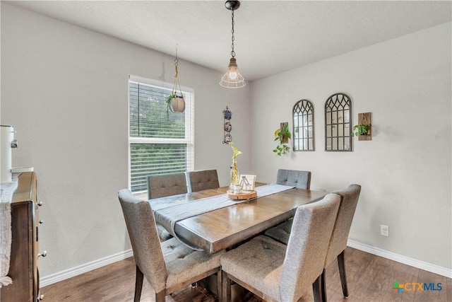 6402 Castle Gap Dr, Killeen, TX 76549 - dining room featuring wood finished floors and baseboards