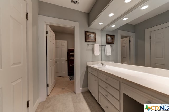 bathroom featuring vanity