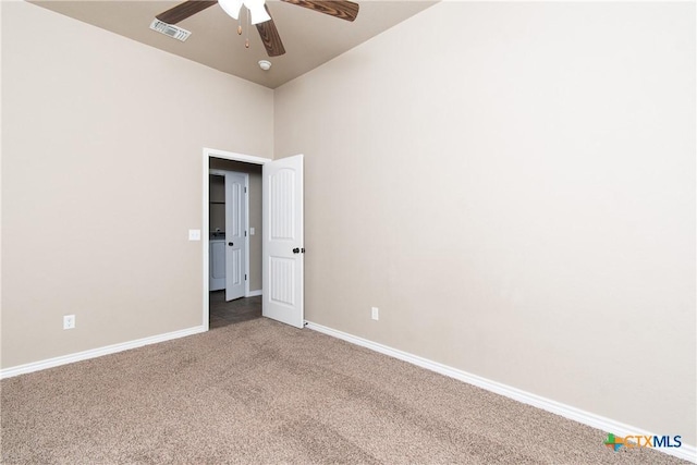 607 Sladecek Dr, Killeen, TX 76542 - carpeted spare room featuring ceiling fan and baseboards