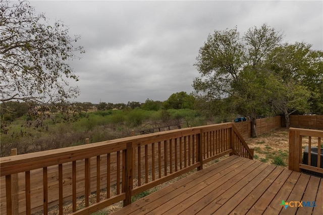 1123 Ainsworth St, Gonzales, TX 78629 - wooden terrace featuring a fenced backyard