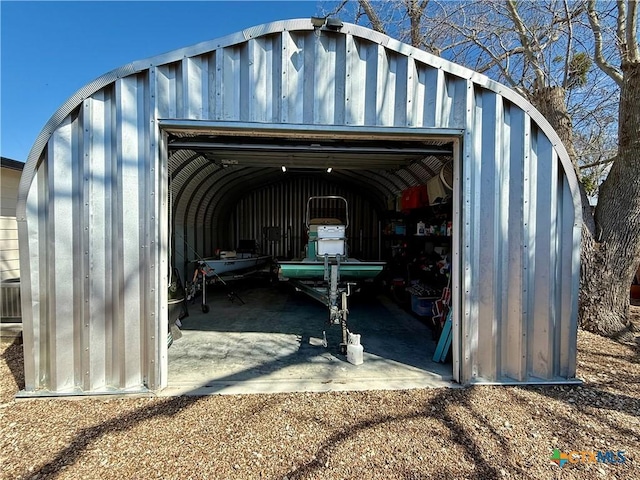 view of outdoor structure