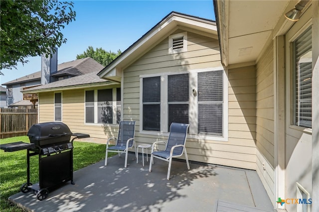 7401 Napier Trl, Austin, TX 78729 - view of patio / terrace featuring a grill