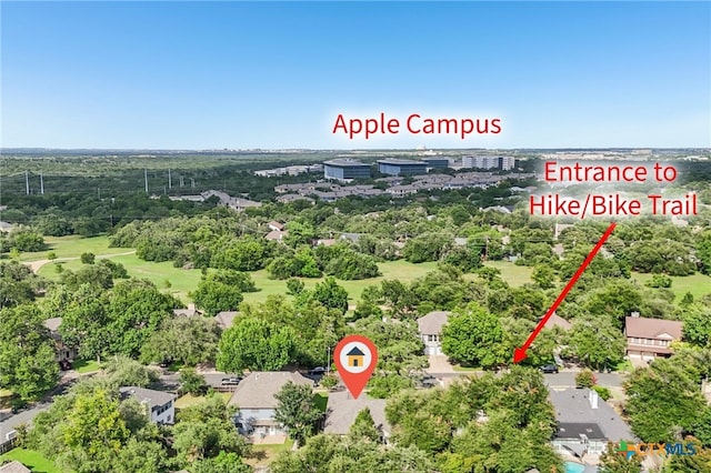 7401 Napier Trl, Austin, TX 78729 - aerial view of a tree filled landscape