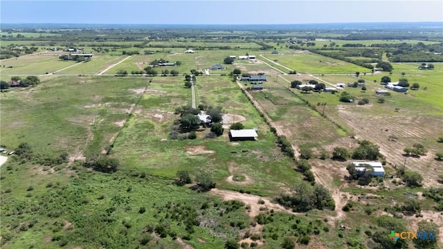 bird's eye view featuring a rural view