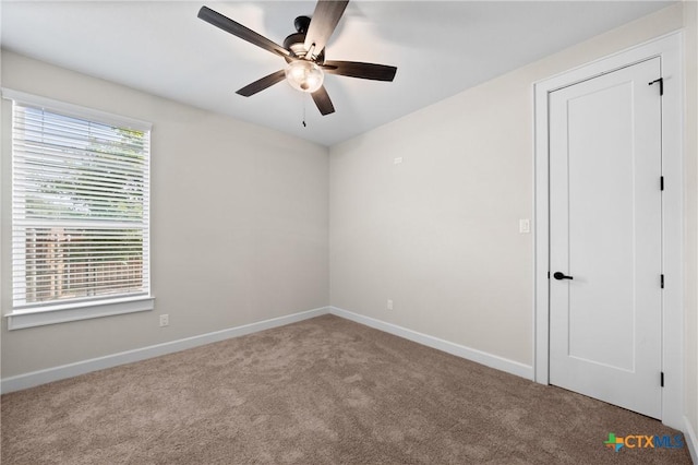 2037 Heritage Loop, Nolanville, TX 76559 - carpeted empty room featuring ceiling fan and baseboards