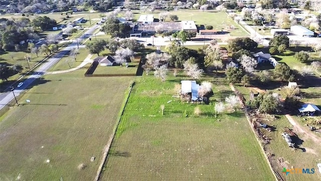 bird's eye view featuring a rural view