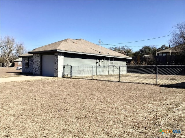 view of home's exterior featuring a garage