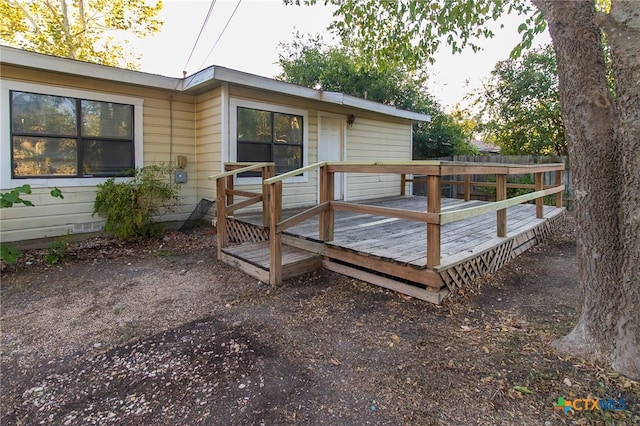 view of deck