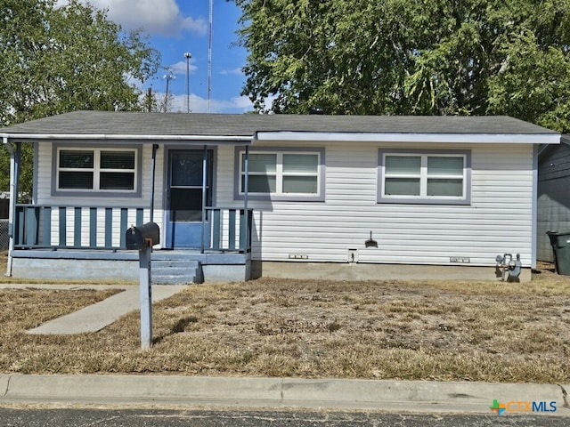 view of front of home featuring a porch