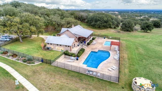 448 Summer Glen Ln, New Braunfels, TX 78132 - view of subject property with a pool area