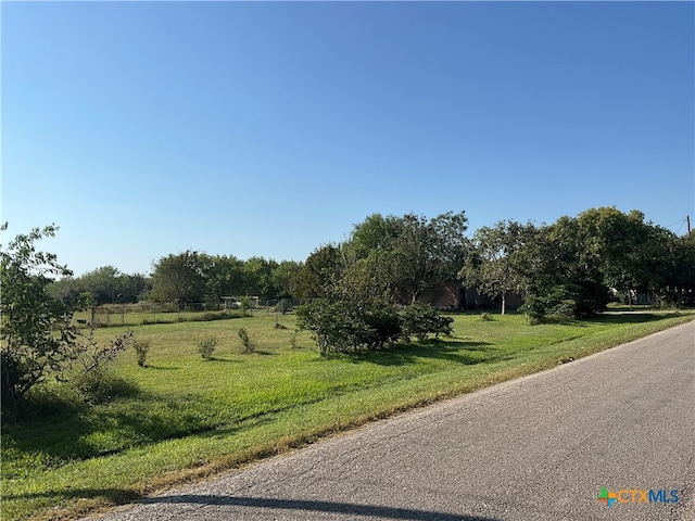 view of road featuring a rural view