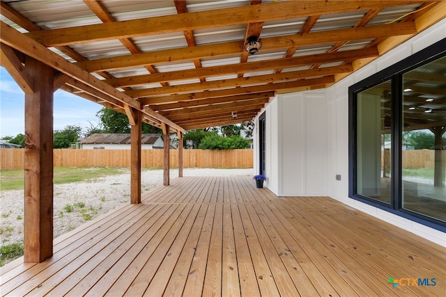 456 Magazine Ave, New Braunfels, TX 78130 - wooden terrace featuring a fenced backyard