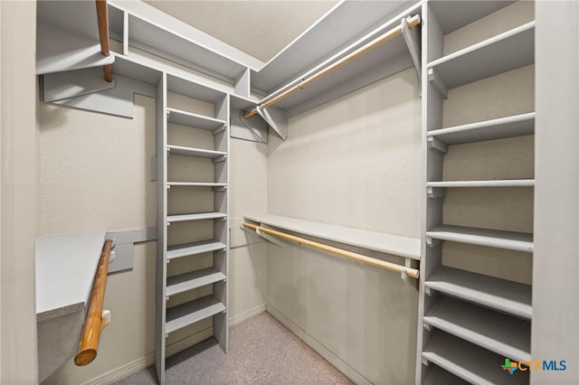 574 Rose Ln, Salado, TX 76571 - walk in closet featuring light colored carpet