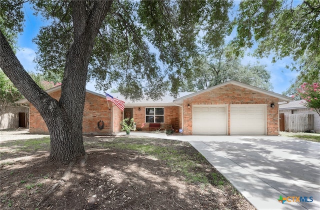 ranch-style house with a garage