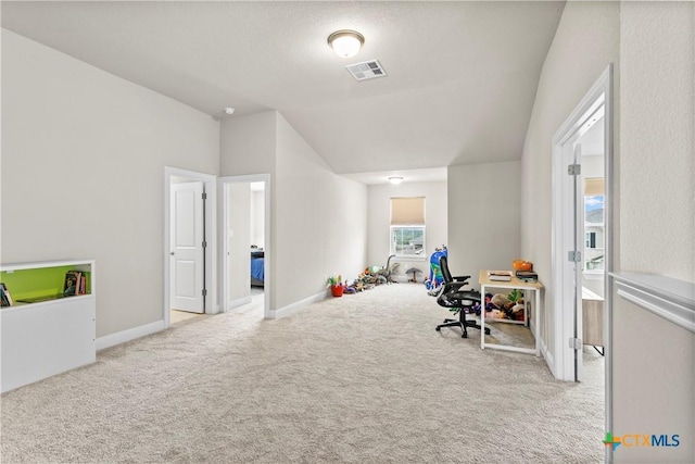 355 Victoria Peak Loop, Dripping Springs, TX 78620 - carpeted office with lofted ceiling and baseboards
