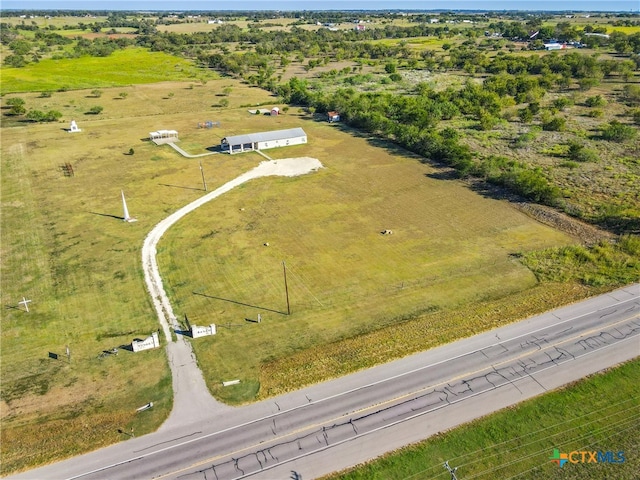 bird's eye view featuring a rural view