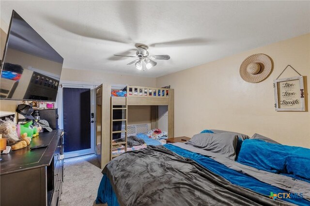 4842 W Fm 2147, Horseshoe Bay, TX 78657 - carpeted bedroom with ceiling fan