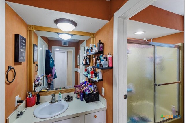 4842 W Fm 2147, Horseshoe Bay, TX 78657 - full bathroom featuring vanity and a stall shower