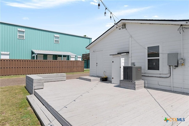 1113 W Port Dr, Port Mansfield, TX 78598 - back of house with a wooden deck