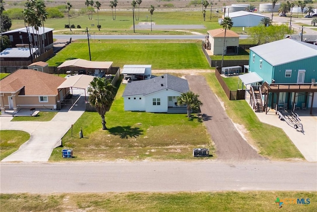 1113 W Port Dr, Port Mansfield, TX 78598 - aerial perspective of suburban area