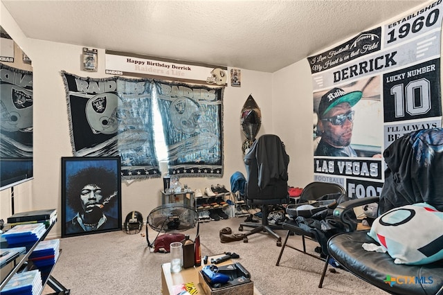 4509 Mattie Dr Unit A-D, Killeen, TX 76549 - game room with a textured ceiling and carpet