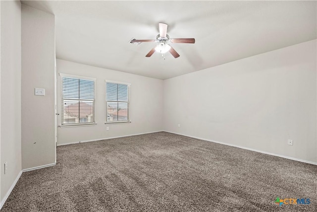 703 Curtis Dr, Killeen, TX 76542 - carpeted spare room featuring ceiling fan and baseboards