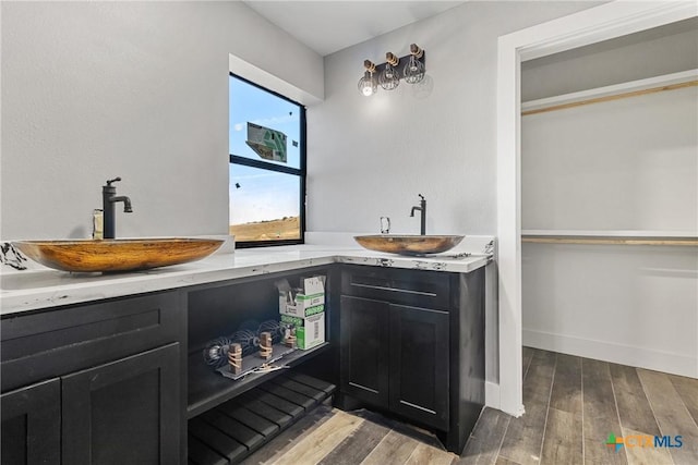 bathroom with vanity