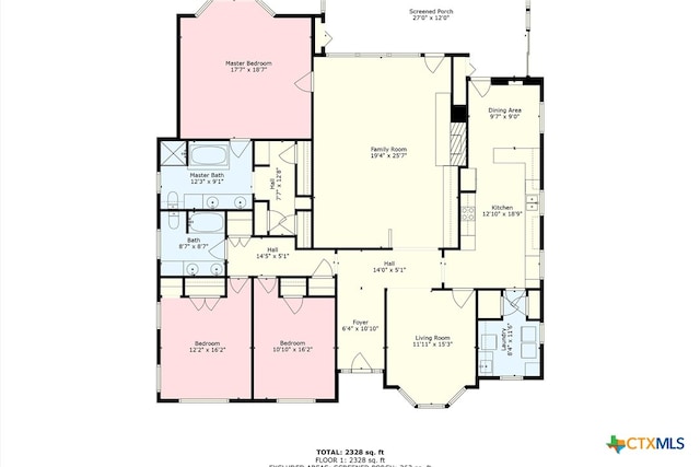 3426 Austin Ave, Waco, TX 76710 - view of home floor plan