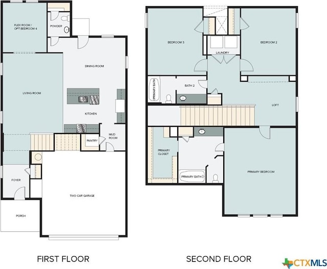 128 Bluestem Dr, Elgin, TX 78621 - floor plan / room layout